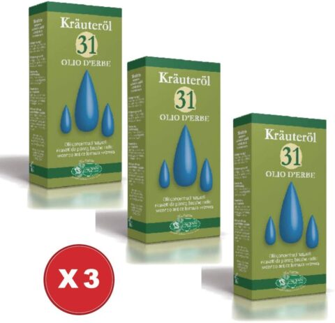 Olio 31  krauterol  TRE pezzi da 100 ml